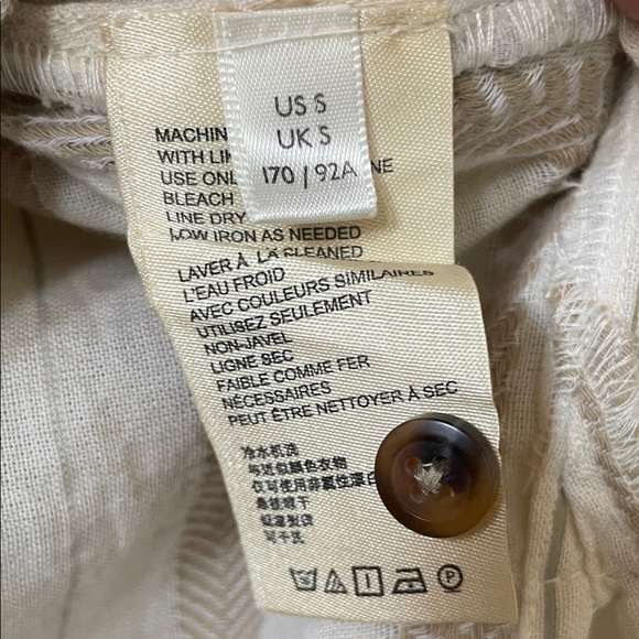 Anthropologie Beige Striped Sleeveless Tunic- Small - Picture 9 of 10